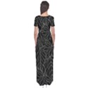 Autumn Leaves Black Short Sleeve Maxi Dress View2