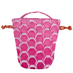 Hexagon Windows Drawstring Bucket Bag by essentialimage365