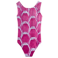 Hexagon Windows Kids  Cut-out Back One Piece Swimsuit by essentialimage365