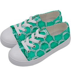 Hexagon Windows Kids  Low Top Canvas Sneakers by essentialimage365