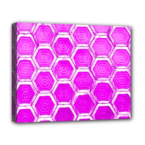 Hexagon Windows Deluxe Canvas 20  X 16  (stretched) by essentialimage365