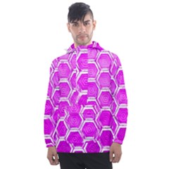 Hexagon Windows Men s Front Pocket Pullover Windbreaker by essentialimage365