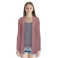 Blast-off Bronze Drape Collar Cardigan by FabChoice