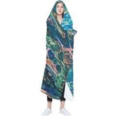 Oceanic Mircoscope  Wearable Blanket by BrenZenCreations