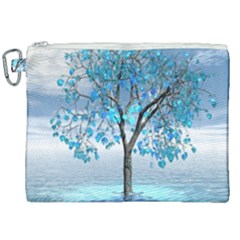 Crystal Blue Tree Canvas Cosmetic Bag (xxl)