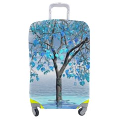 Crystal Blue Tree Luggage Cover (medium) by icarusismartdesigns