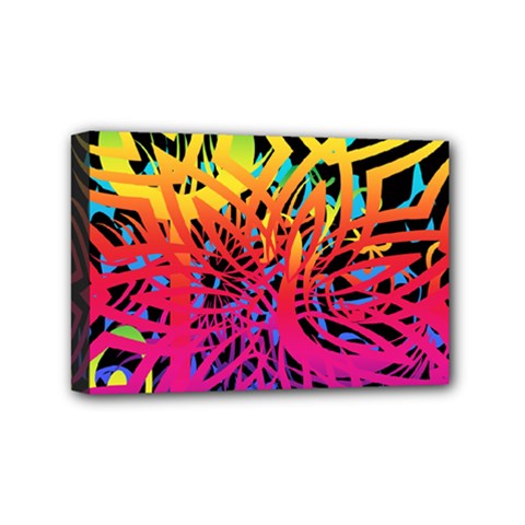 Abstract Jungle Mini Canvas 6  X 4  (stretched) by icarusismartdesigns