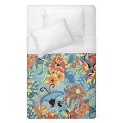 Flowers And Butterfly Duvet Cover (single Size) by goljakoff