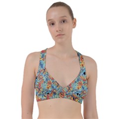 Flowers And Butterfly Sweetheart Sports Bra by goljakoff