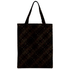 Interlace Stripes Golden Pattern Zipper Classic Tote Bag by dflcprintsclothing
