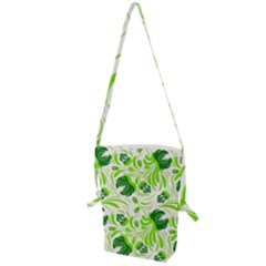 Green Leaves Folding Shoulder Bag by Eskimos