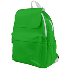 Color Lime Green Top Flap Backpack by Kultjers