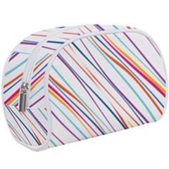 Beautiful Stripes Make Up Case (large) by designsbymallika