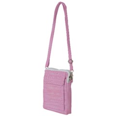 Pink Knitted Pattern Multi Function Travel Bag by goljakoff