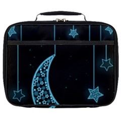 Moon Star Neon Wallpaper Full Print Lunch Bag by Dutashop