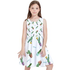 Cacti In Pots Kids  Skater Dress by SychEva