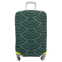 Green Sashiko Pattern Luggage Cover (medium) by goljakoff