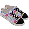 Watercolor circles. Abstract watercolor Men s Low Top Canvas Sneakers View3