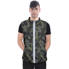 Camouflage Vert Men s Puffer Vest by kcreatif