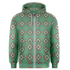 Mushrooms In The Meadow  Men s Zipper Hoodie by SychEva