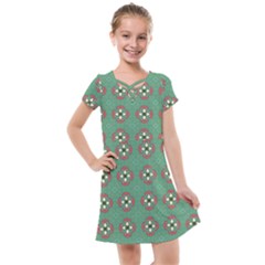 Mushrooms In The Meadow  Kids  Cross Web Dress by SychEva