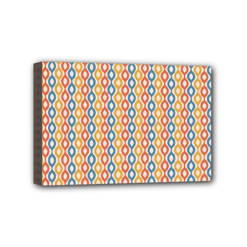 Psychedelic Groovy Pattern Mini Canvas 6  X 4  (stretched) by designsbymallika