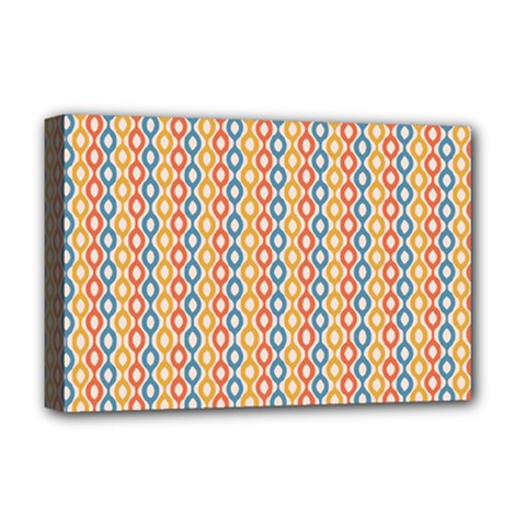 Psychedelic Groovy Pattern Deluxe Canvas 18  X 12  (stretched)