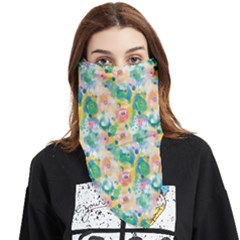 Water Color Floral Pattern Face Covering Bandana (triangle) by designsbymallika