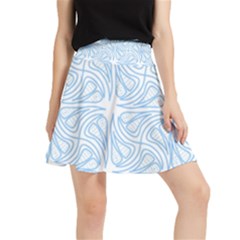 Abstract Stripes, Shapes, Lines Waistband Skirt by SychEva