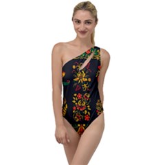 Hohloma Ornament To One Side Swimsuit by goljakoff