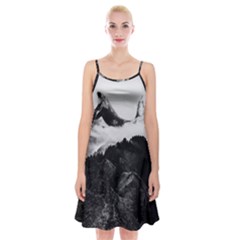 Whales Dream Spaghetti Strap Velvet Dress by goljakoff