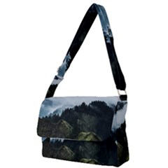 Whale Lands Full Print Messenger Bag (s) by goljakoff