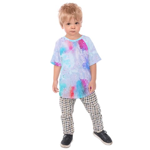 Rainbow Paint Kids  Raglan Tee by goljakoff