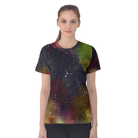 Abstract Paint Drops Women s Cotton Tee by goljakoff