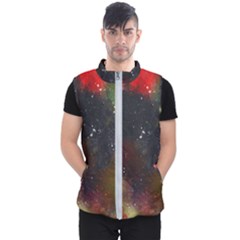 Abstract Paint Drops Men s Puffer Vest by goljakoff