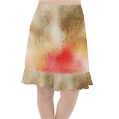 Gold Drops Fishtail Chiffon Skirt by goljakoff