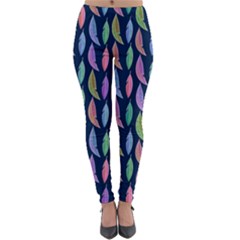 Watercolor Feathers Lightweight Velour Leggings by SychEva