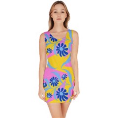 Folk Floral Pattern  Abstract Flowers Print  Seamless Pattern Bodycon Dress by Eskimos