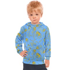 Folk Floral Pattern  Abstract Flowers Print  Seamless Pattern Kids  Hooded Pullover by Eskimos