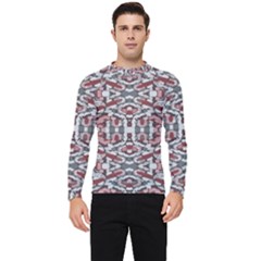 Multicolored Intricate Geometric Pattern Men s Long Sleeve Rash Guard by dflcprintsclothing