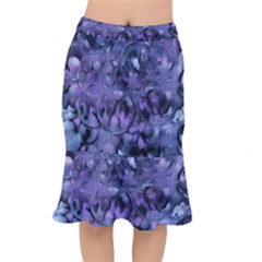 Carbonated Lilacs Short Mermaid Skirt by MRNStudios