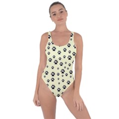 Pattern Silhoutte Paw On Yellow Bring Sexy Back Swimsuit by JustToWear