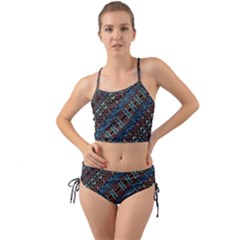 Multicolored Mosaic Print Pattern Mini Tank Bikini Set by dflcprintsclothing