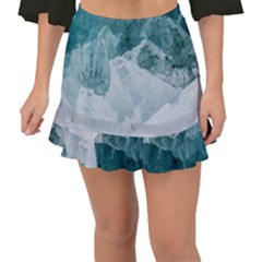 Blue Sea Fishtail Mini Chiffon Skirt by goljakoff