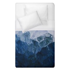 Blue Ice Mountain Duvet Cover (single Size) by goljakoff