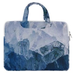 Blue Ice Mountain Macbook Pro Double Pocket Laptop Bag (large) by goljakoff