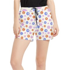 Multicolored Circles Runner Shorts by SychEva