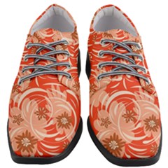 Folk Floral Pattern  Abstract Flowers Print  Seamless Pattern Women Heeled Oxford Shoes by Eskimos