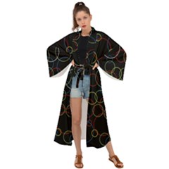 Circunferences Maxi Kimono by JustToWear