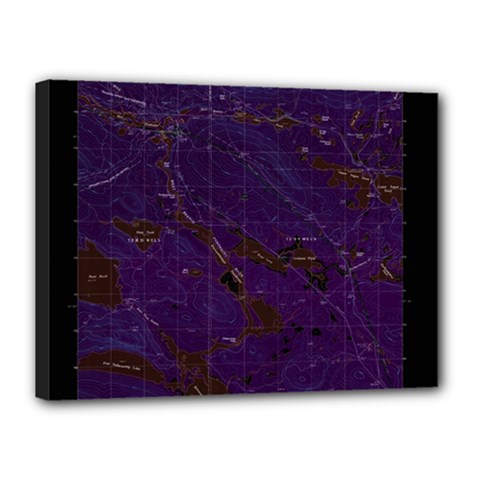 Maine Usgs Historical Map Abol Pond 104859 1988 24000 Inversion Restoration Canvas 16  X 12  (stretched) by WetdryvacsLair